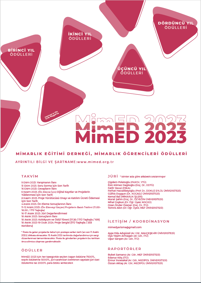 MİMED Mimarlık Öğrenci Ödülleri 2023
